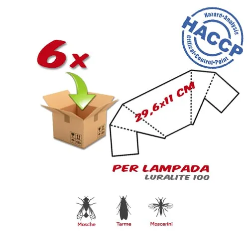 6x Ricambio Piastra Collante - Luralite 100 - immagine 2