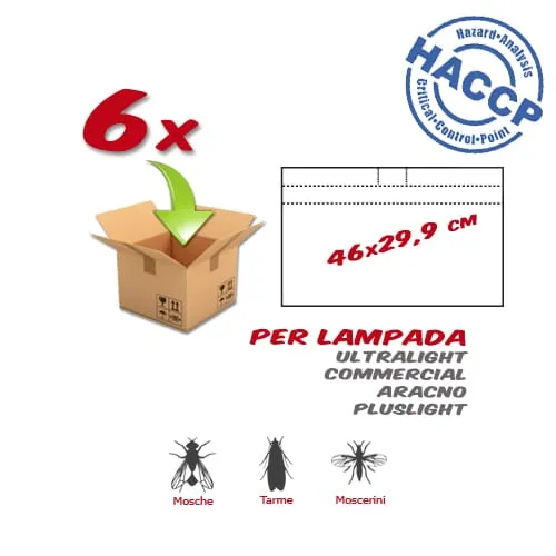 6x Ricambio piastra collante - 46 x 29,9 cm - immagine 2