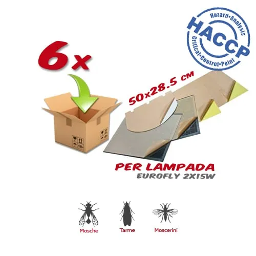 6x Piastra Collante  per EuroFly 2x15 - immagine 2