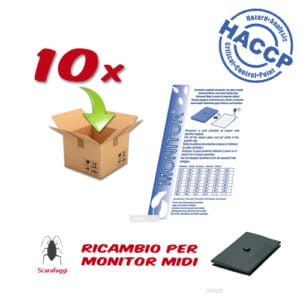 10x Cartoncino Collante Monitor MIDI
